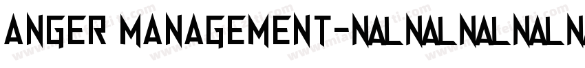 Anger management字体转换